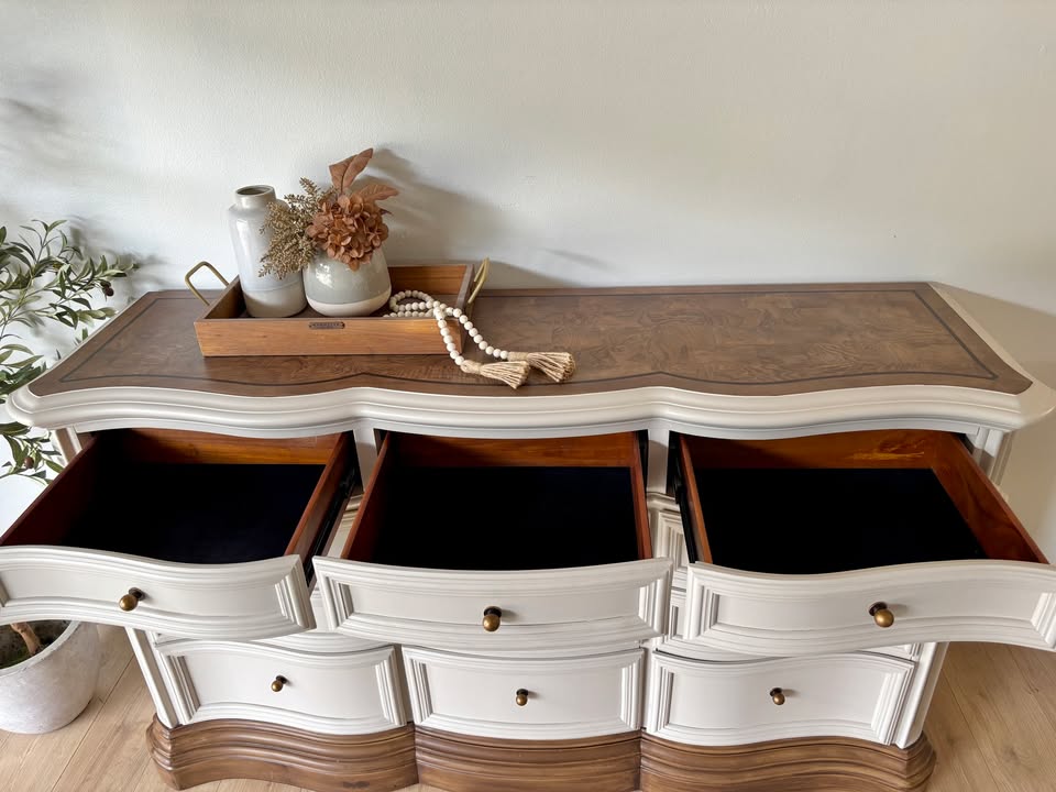 Oversized Neutral Taupe Dresser – 70" Wide – Entry Console, Office Credenza, or Statement Buffet