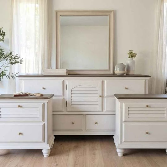 Sophisticated Solid Wood Bedroom Set by Rotta