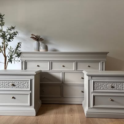 One-of-a-Kind Contemporary Bedroom Set - Dresser & Nightstands | Retrodern, Longwood FL